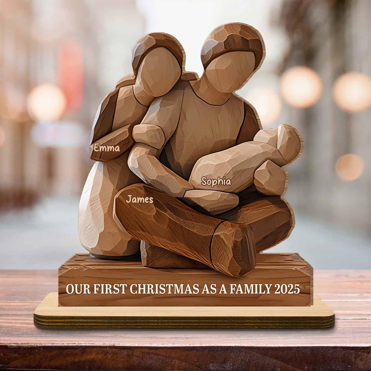 Our First Christmas As A Family Figurine