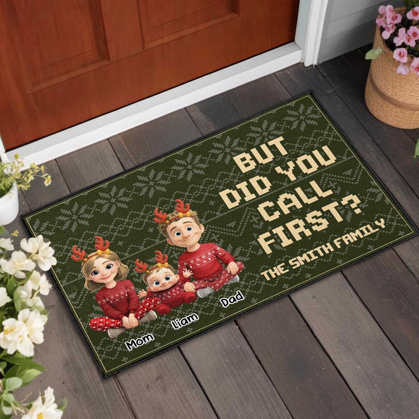 But Did You Call First With Family In Christmas Sweaters