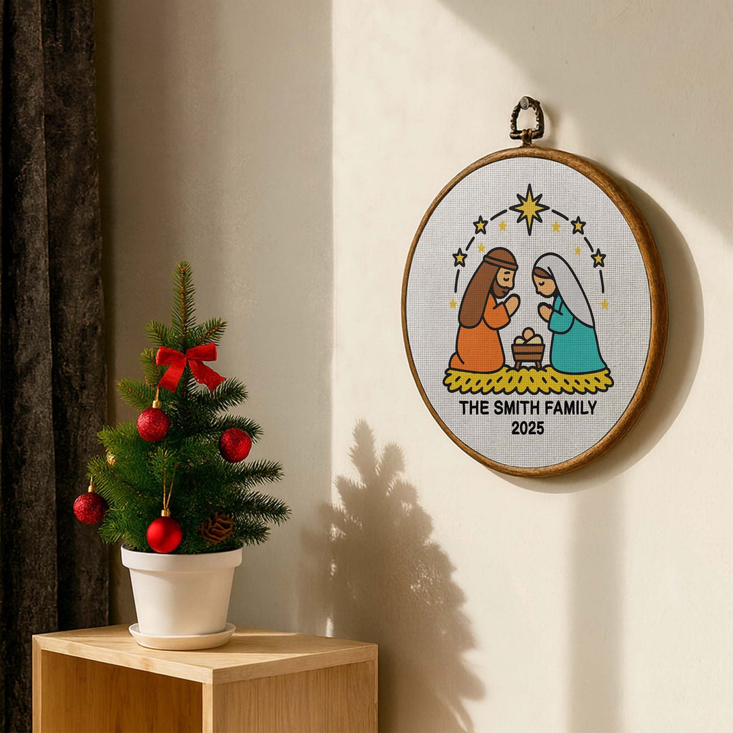 Mary And Joseph Guiding Star Family Wall Art