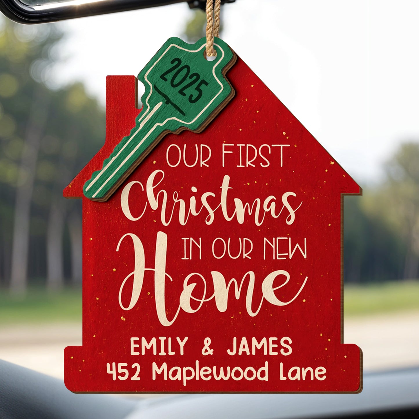 Our First Christmas New Home And Key