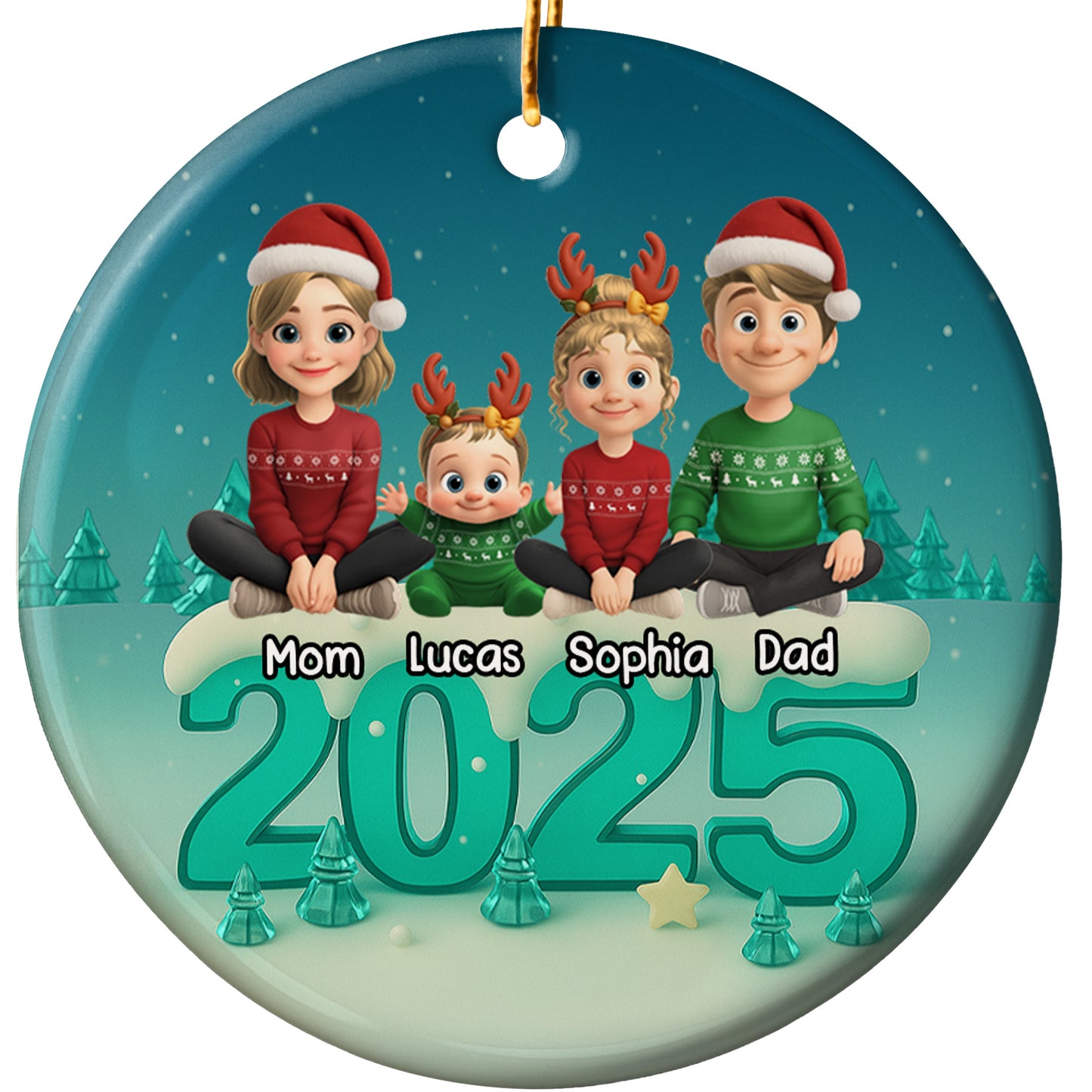 Perfect Family Christmas Ornament