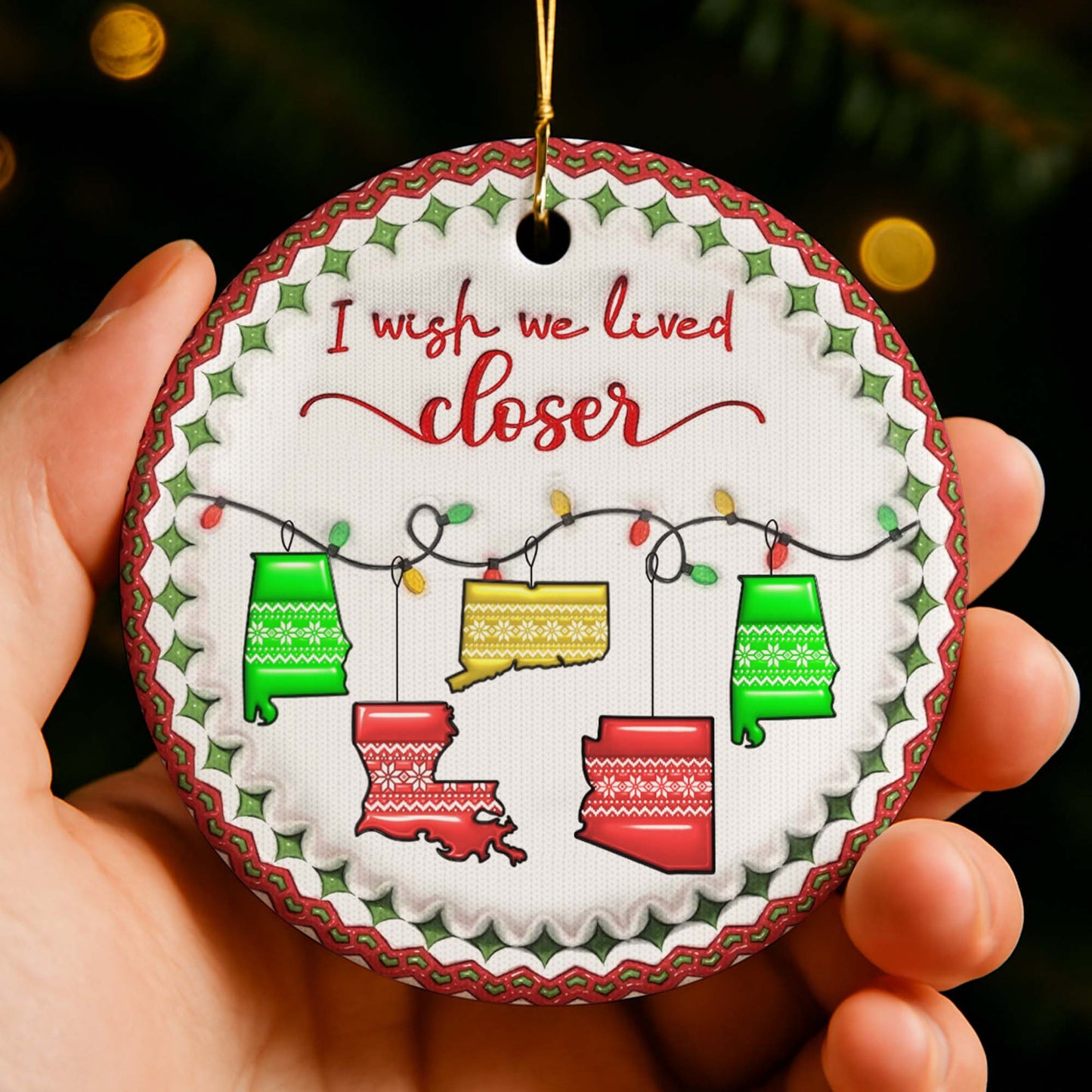 I Wish We Lived Closer Christmas Sweaters Design