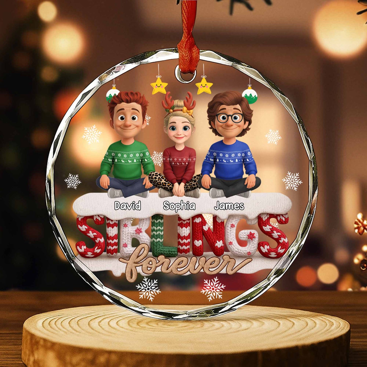 Siblings Forever, Christmas Sweater Design