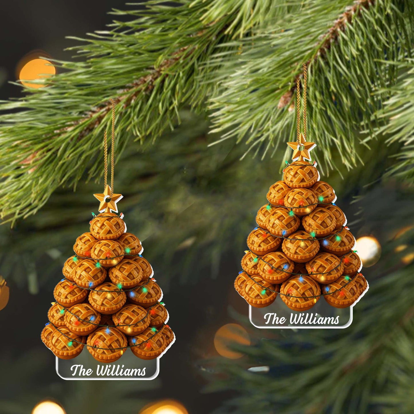 Warm Christmas Cookies And Lights