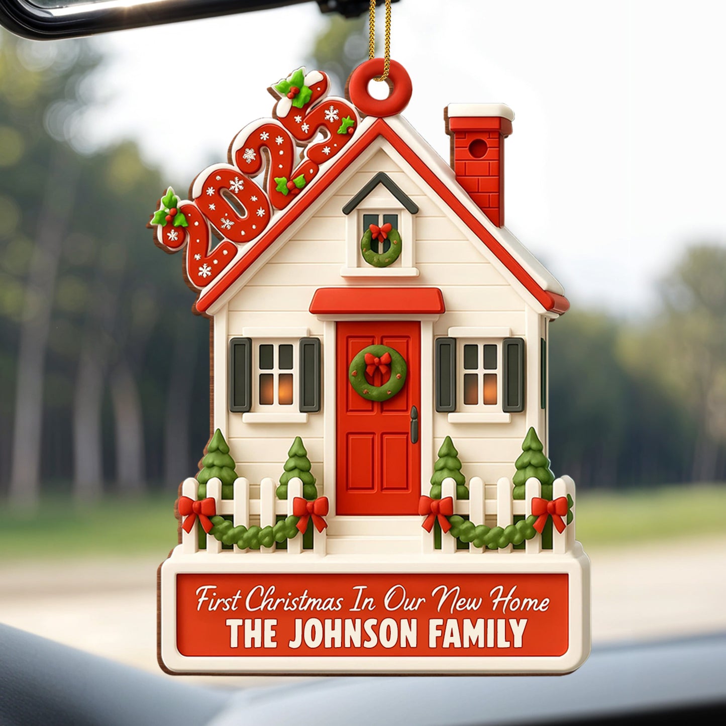 First Christmas In Our New Home House Ornament