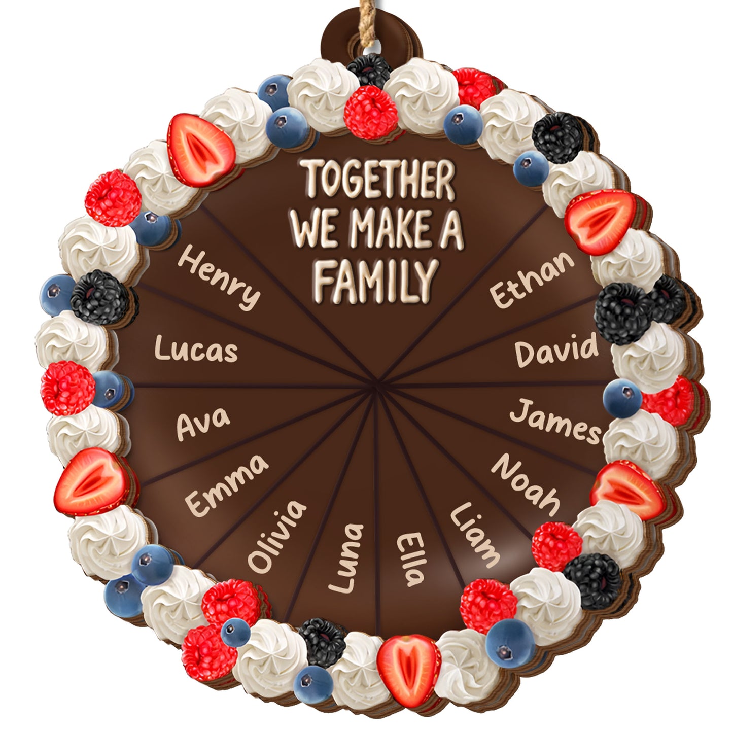 Together We Make A Family Chocolate Design