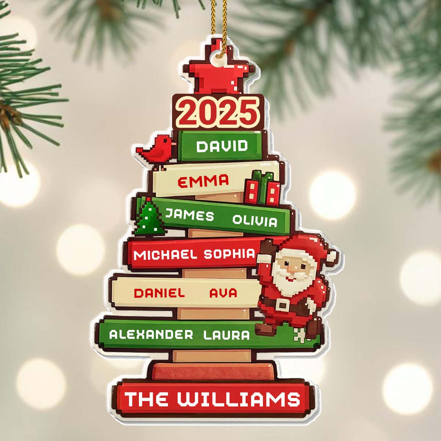 Celebrate Your Family With Santa And Christmas Tree