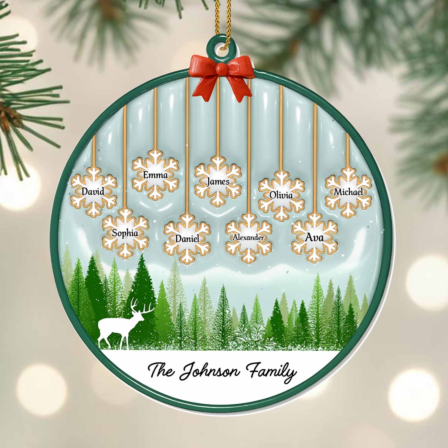 Celebrate Family With Custom Deer and Forest Design