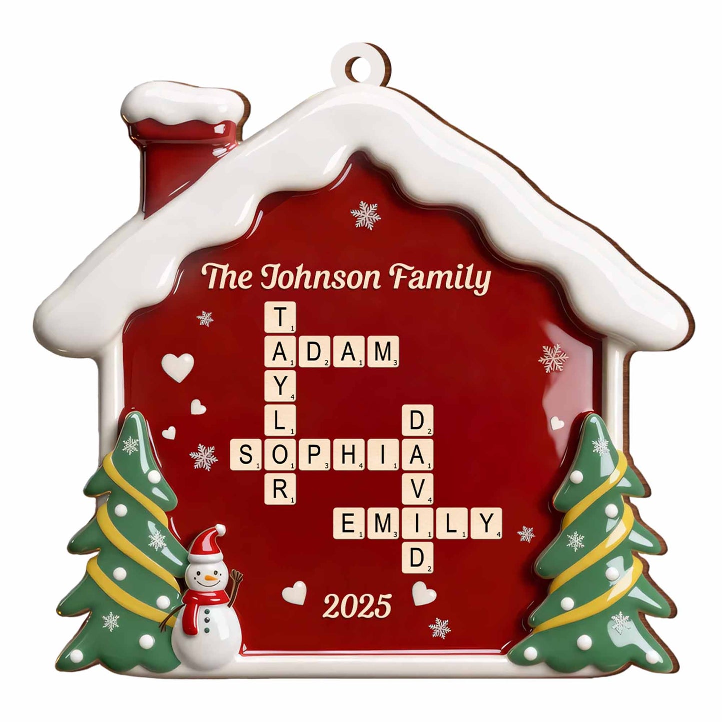 Celebrate Your Family's Special Moments, Snowman And Christmas Tree