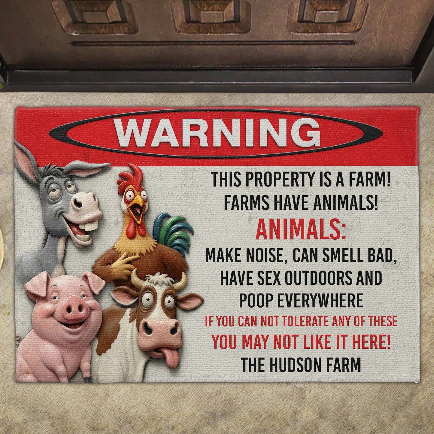 Warning This Property Is A Farm With Donkey, Chicken, Pig, Cow