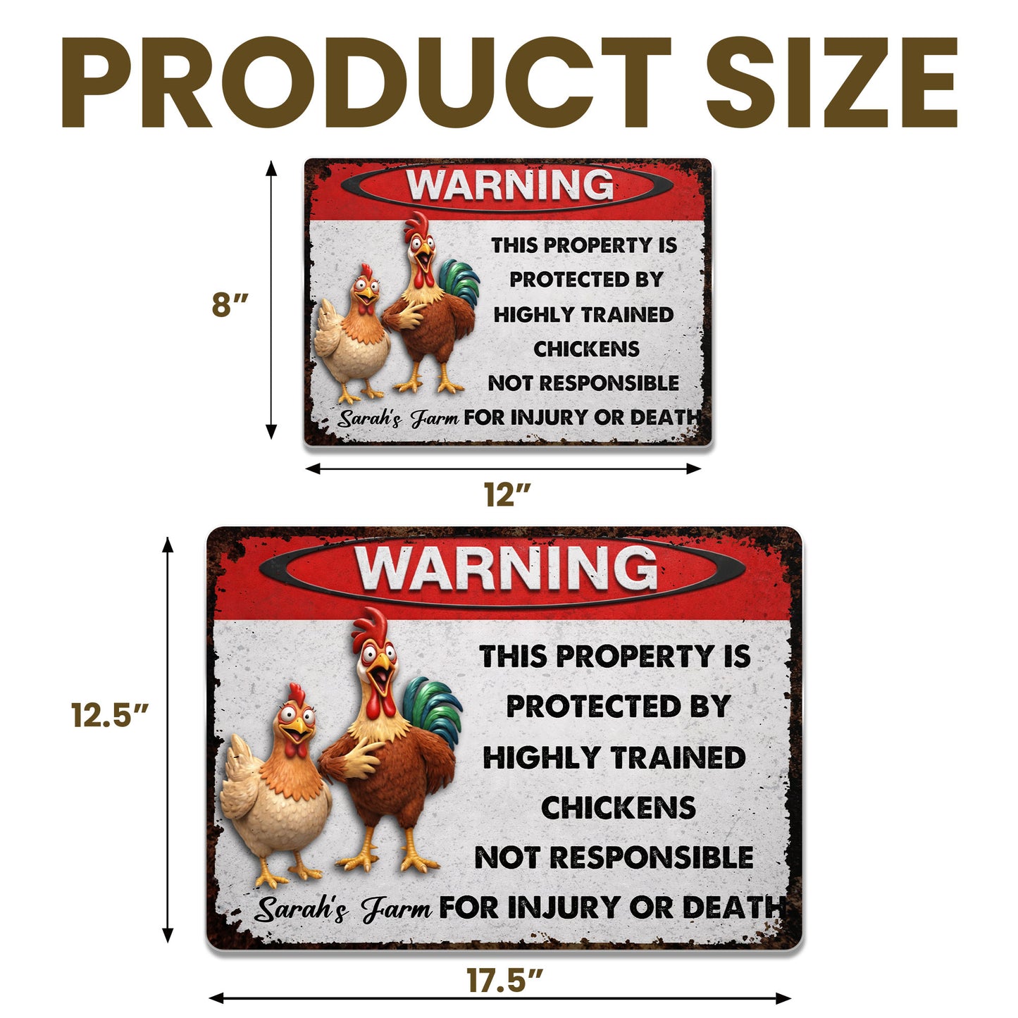 This Property Is Protected By Highly Trained Chickens