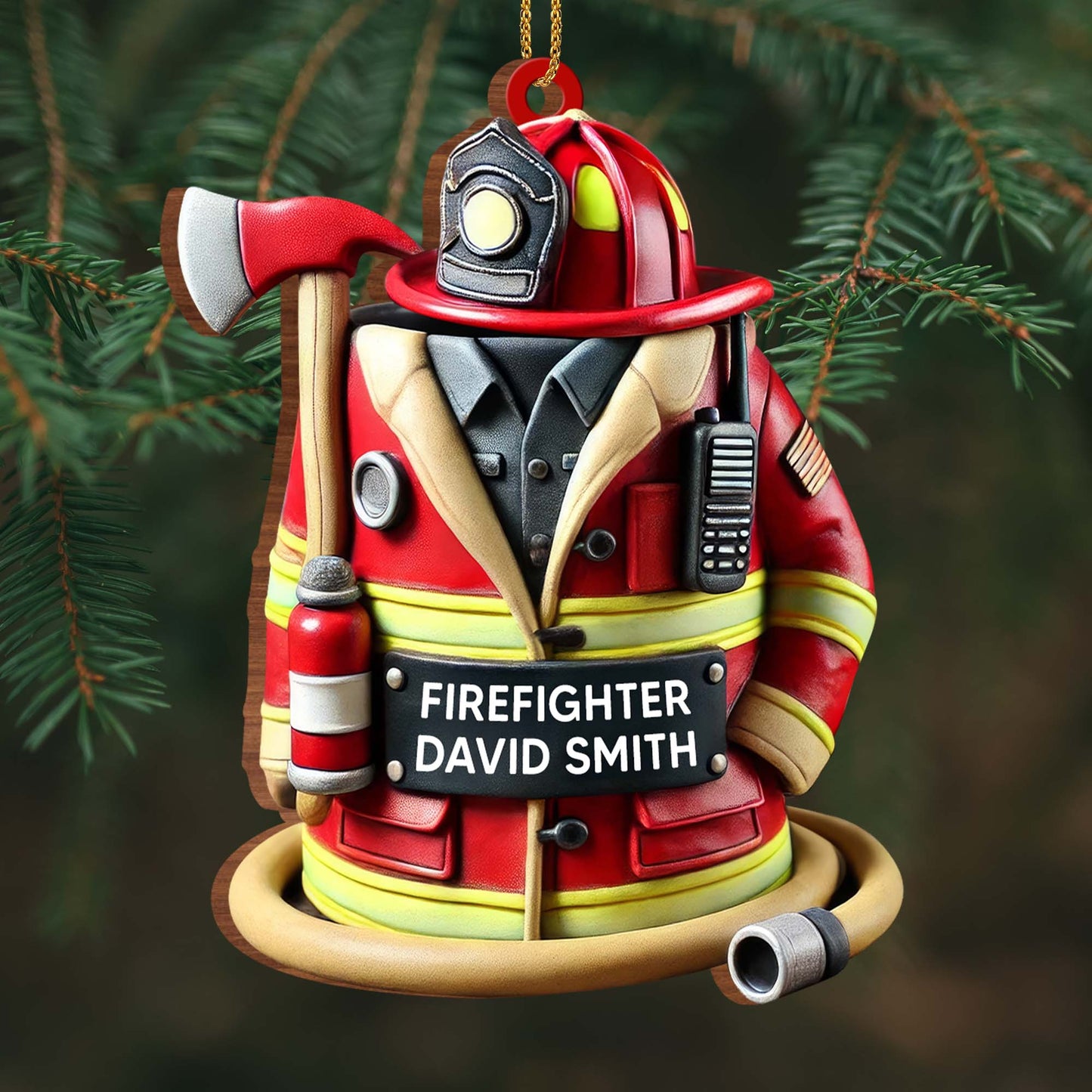 Customize This Firefighter Ornament