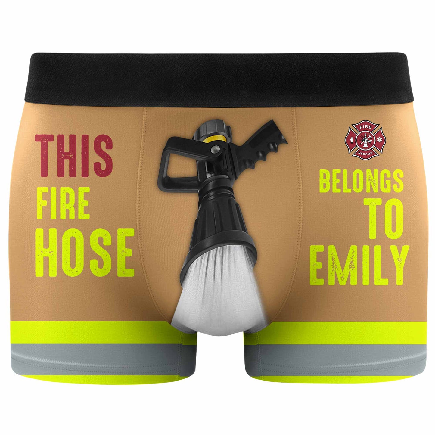 This Fire Hose Belongs To, Fire Hose And Fire Department Emblem