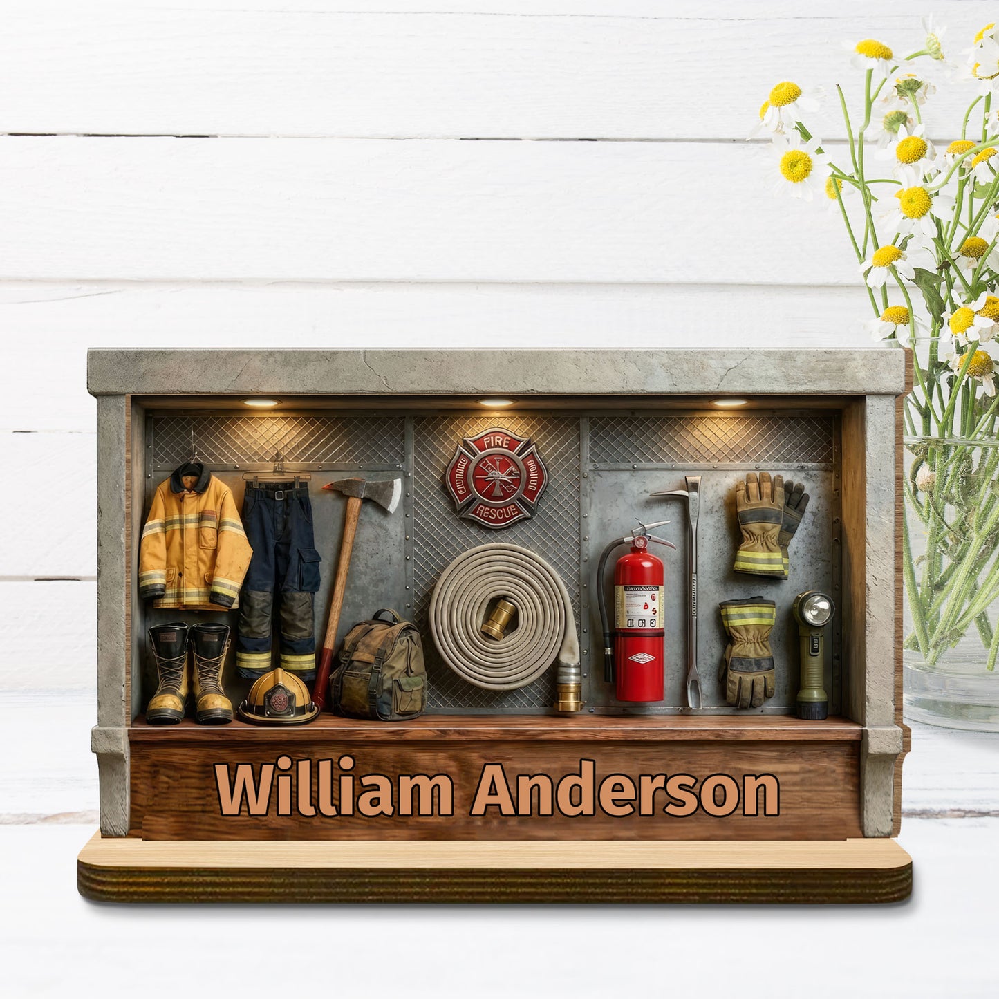 Tribute To Courage And Dedication, Firefighter Gear