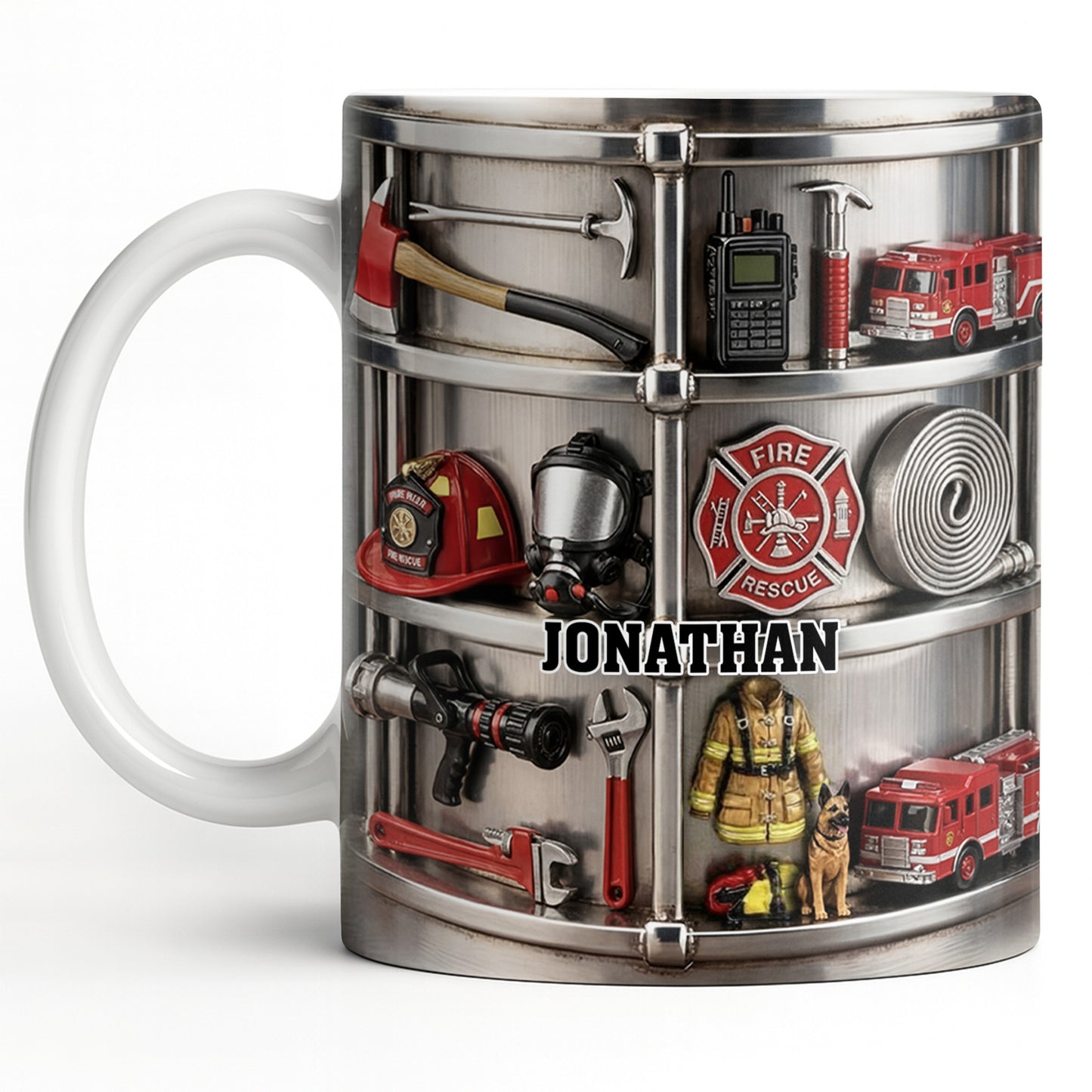 Fire Rescue Themed Personalized Coffee Mug