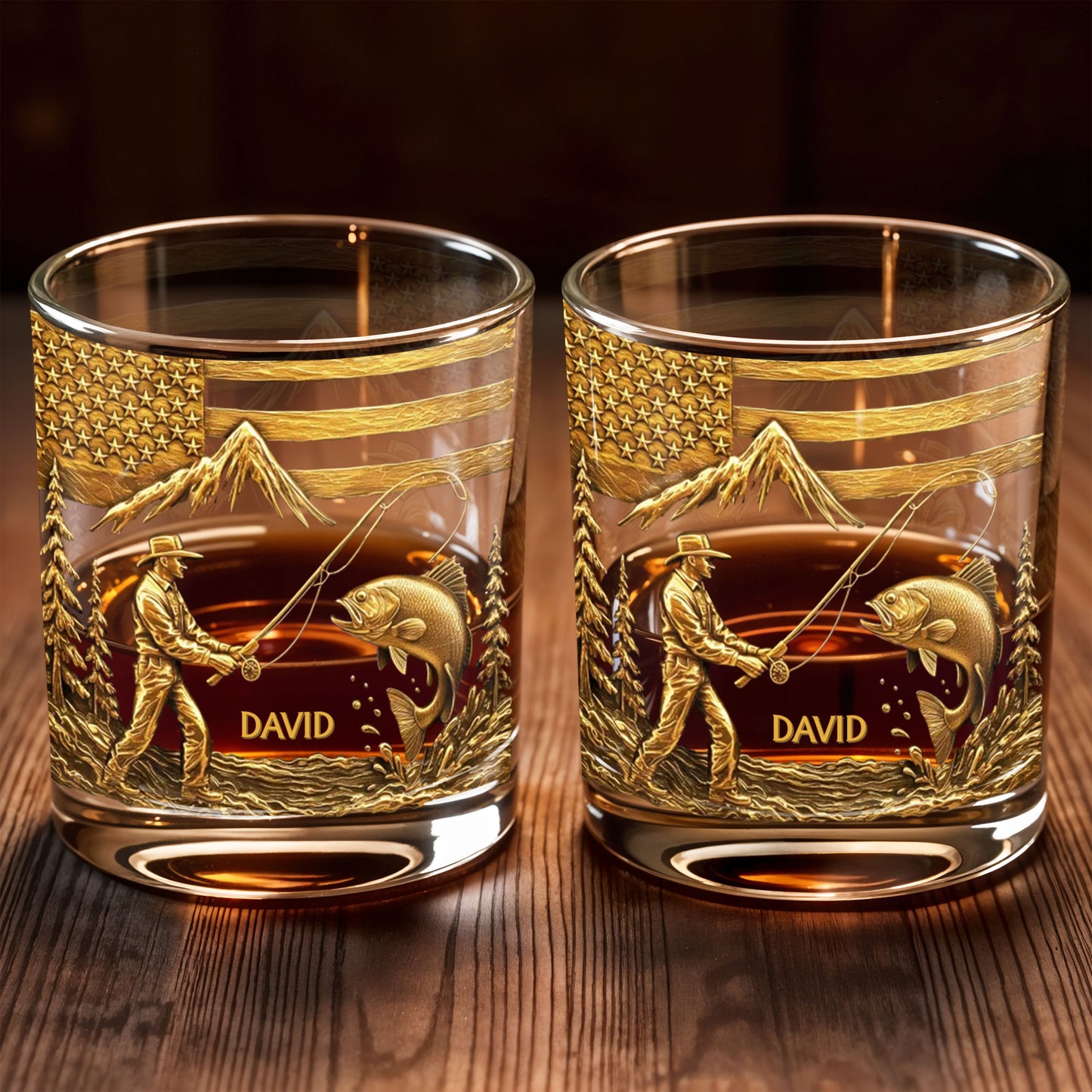 Custom Fishing Moments With Fisherman and Fish