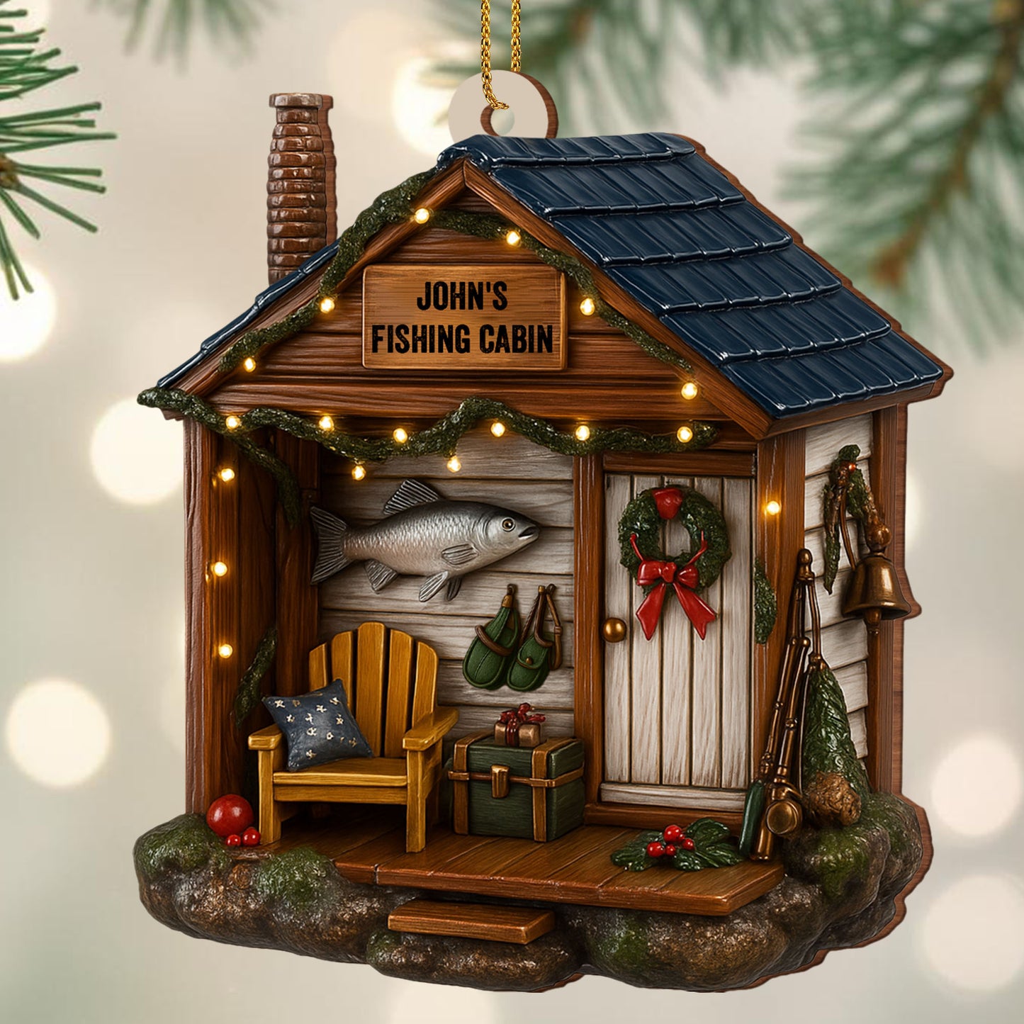 Celebration Cabin With Festive Fishing Theme