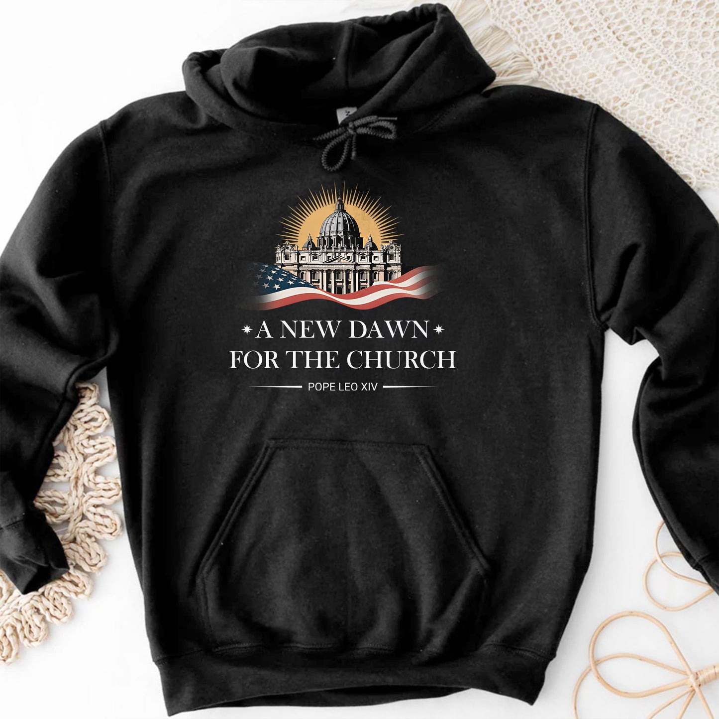 A New Dawn For The Church, Catholic Church and American Flag