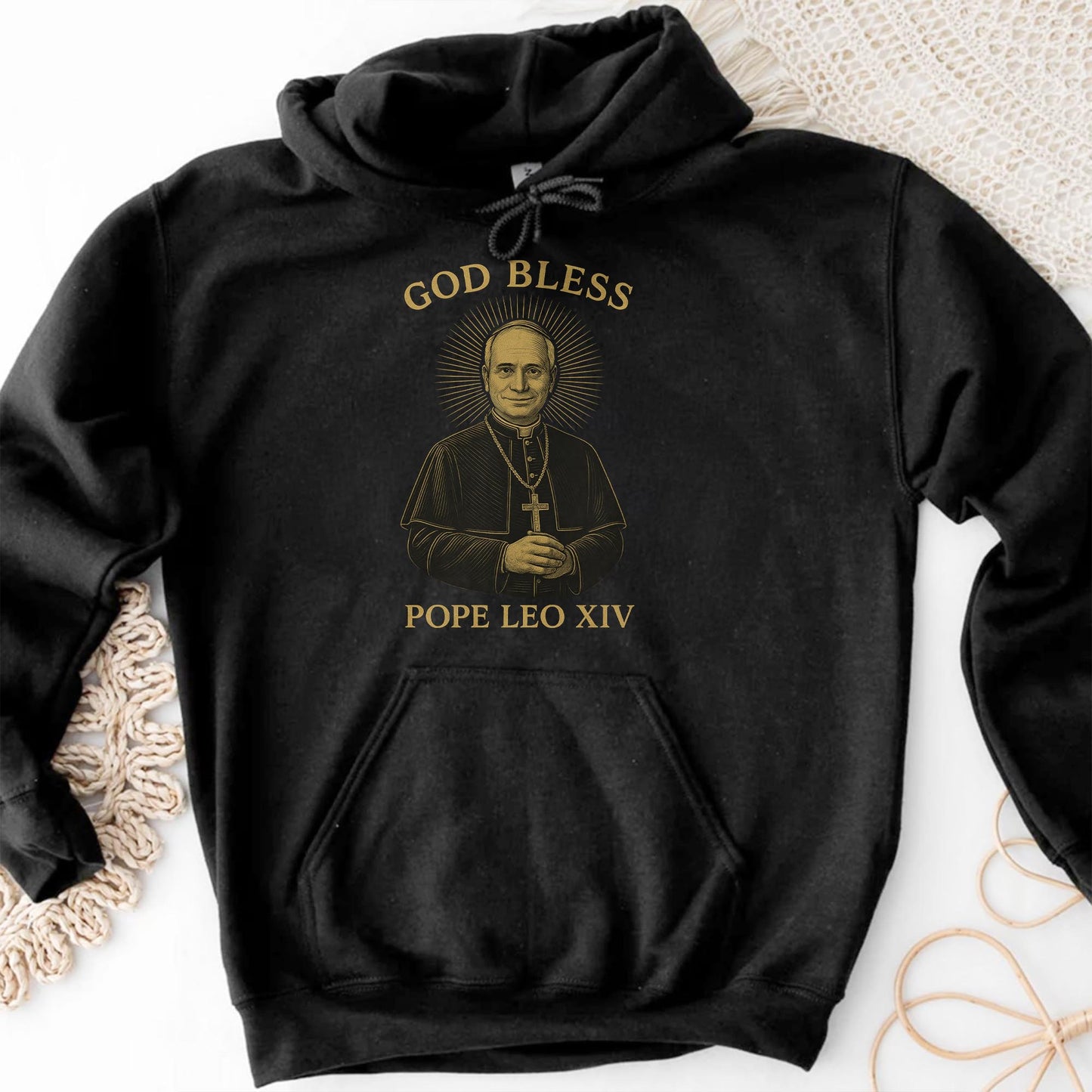 God Bless Pope Leo XIV, Catholic Religious T-Shirt