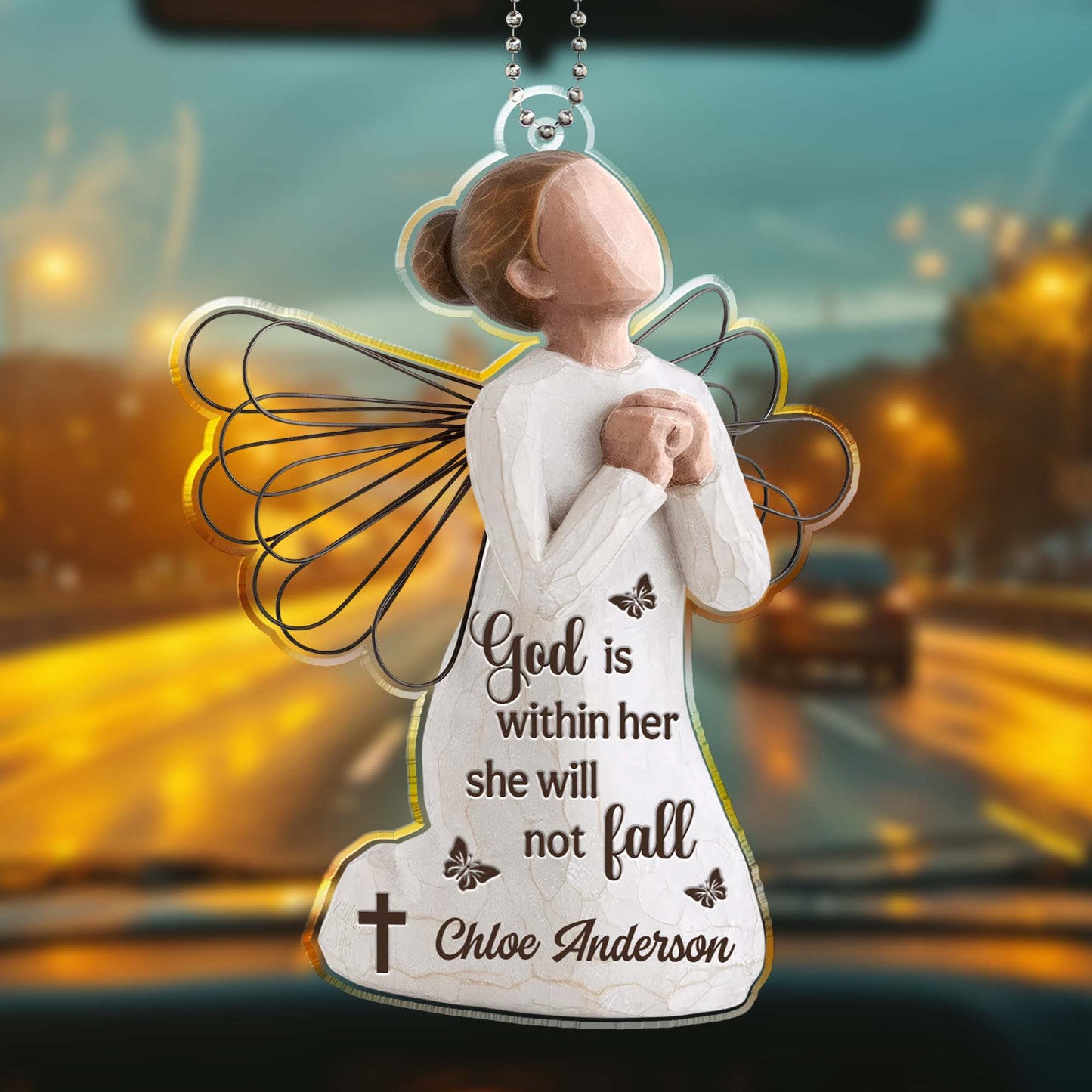 God Is Within Her She Will Not Fall Angel Design
