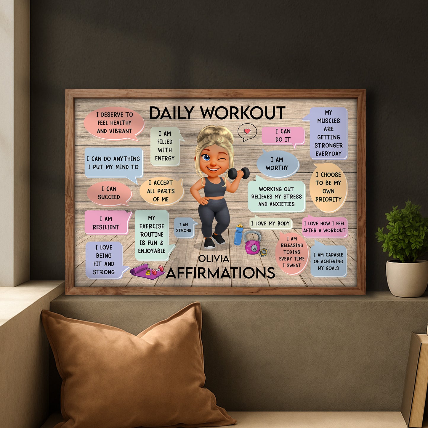 Daily Workout Olivia Affirmations For Fitness Lovers