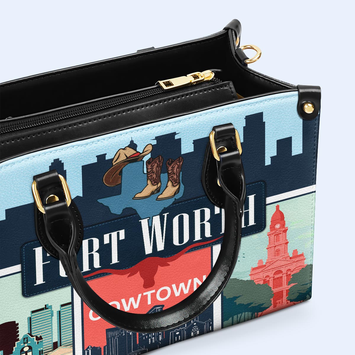 Fort Worth - Leather Handbag - FW01