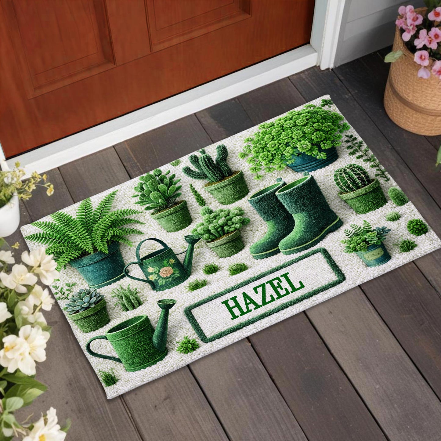 A Garden Is Where The Soul Finds Its Roots With Potted Cactus And Garden Boots