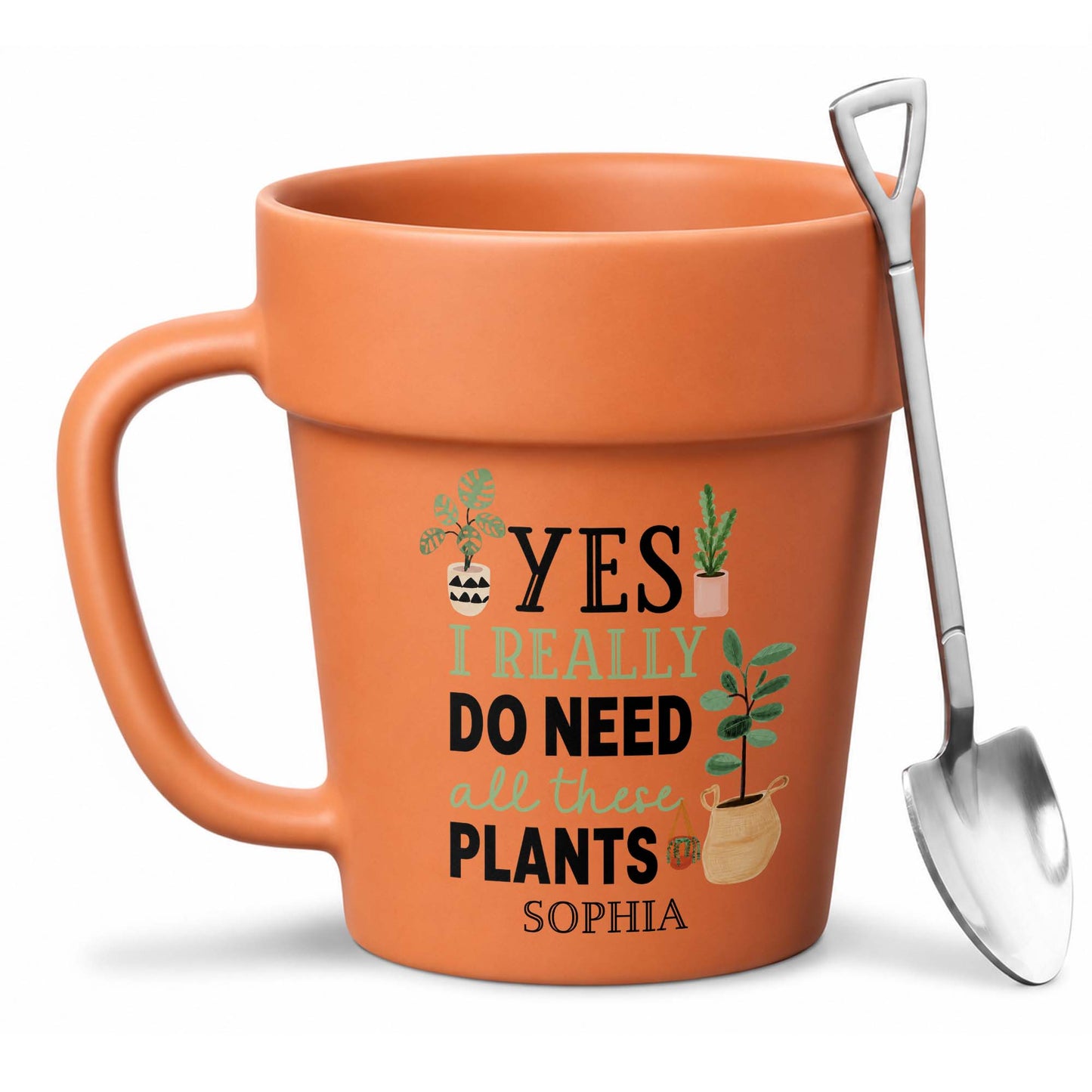 Yes I Really Do Need All These Plants Garden Mug - Personalized Plant Pot Ceramic Mug - GAR096_PLACEM