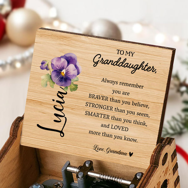 Braver, Stronger, Smarter, Loved, Inspiring Message For Granddaughter