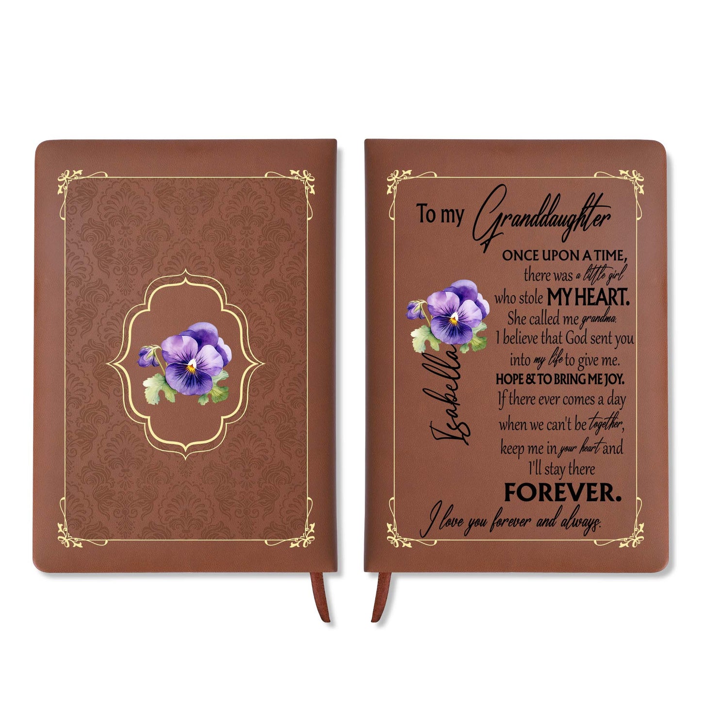 Granddaughter, You Have My Heart – Vintage Frame and Flowers