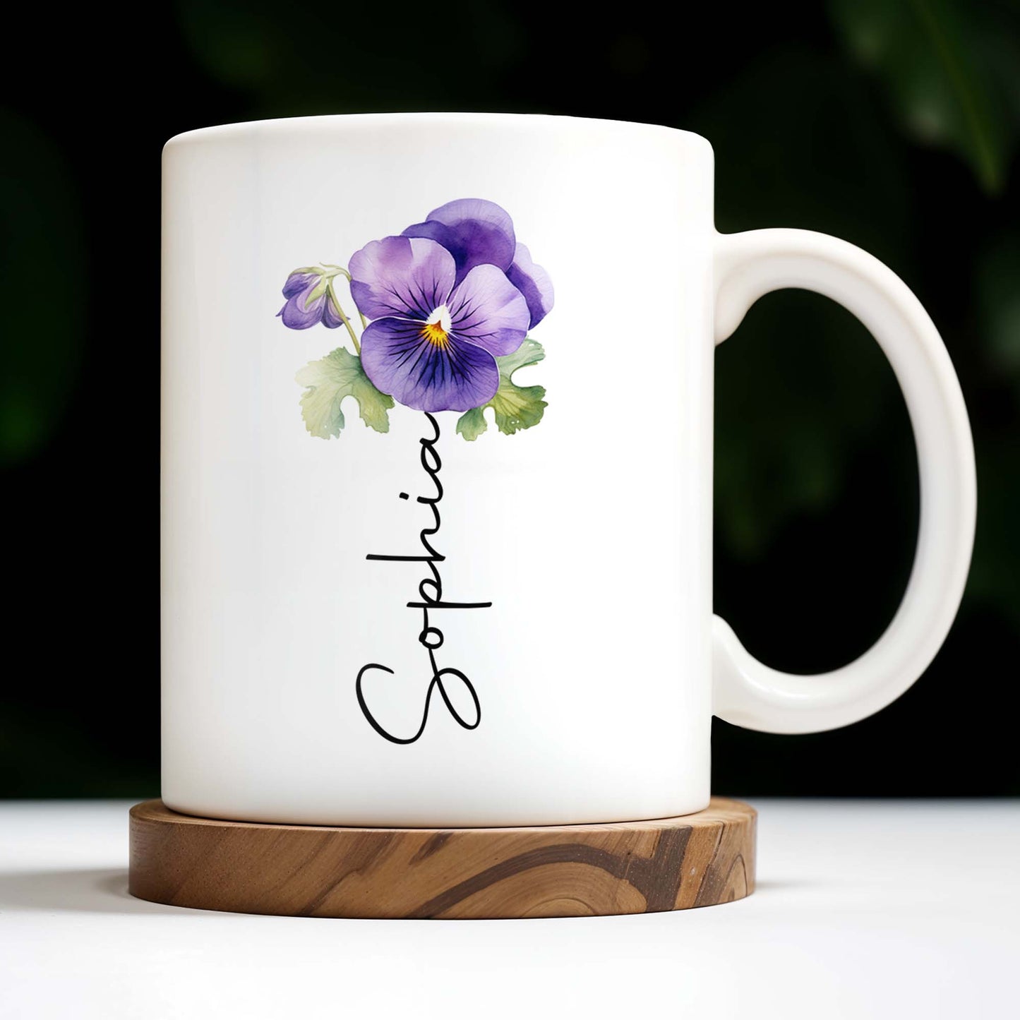 Love From Grandma To Granddaughter With Pansy Flower