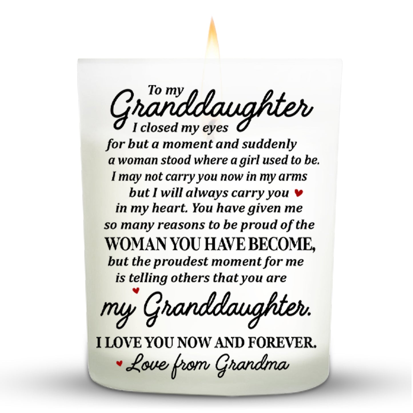 Granddaughter, Proud And Forever Love Message With Flower