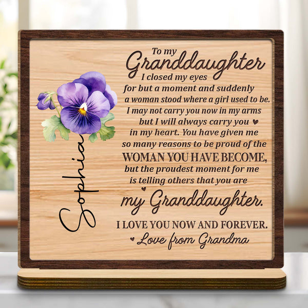 To My Granddaughter, I Always Carry You in My Heart