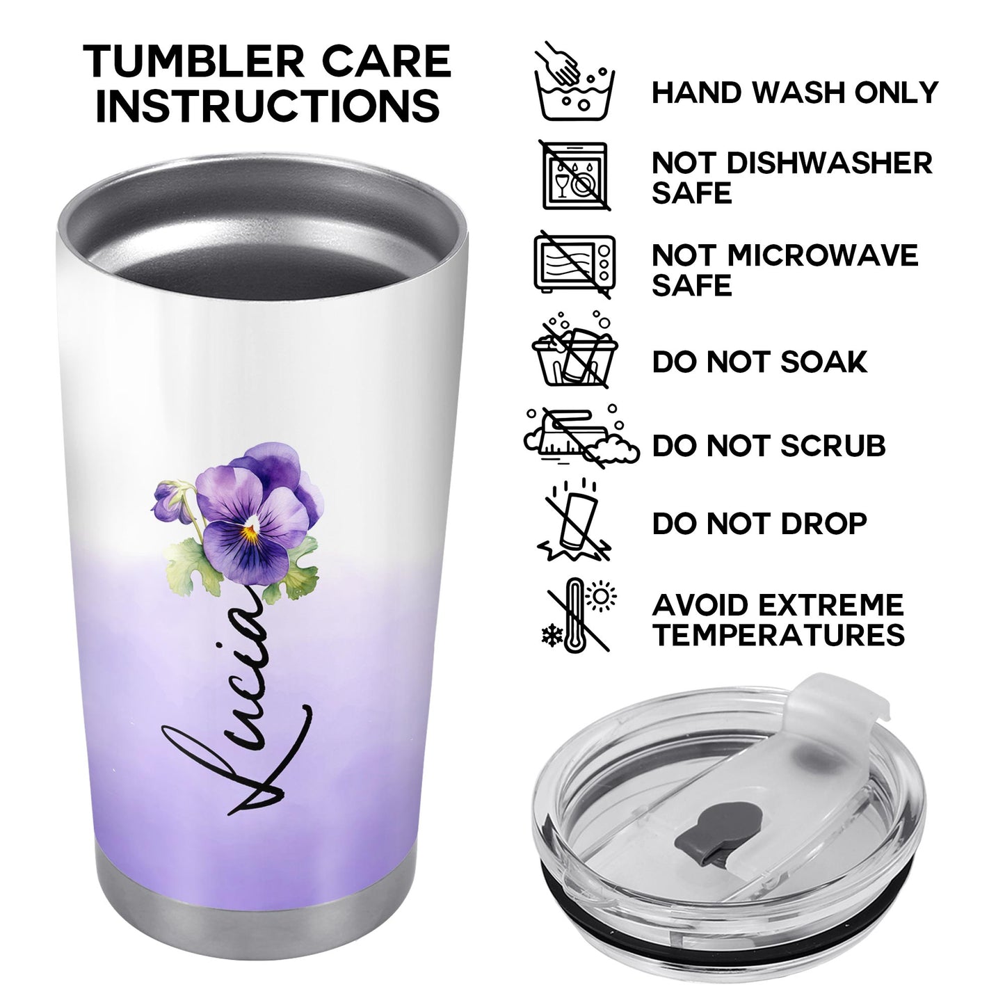 Granddaughter You Are My World Floral Tumbler
