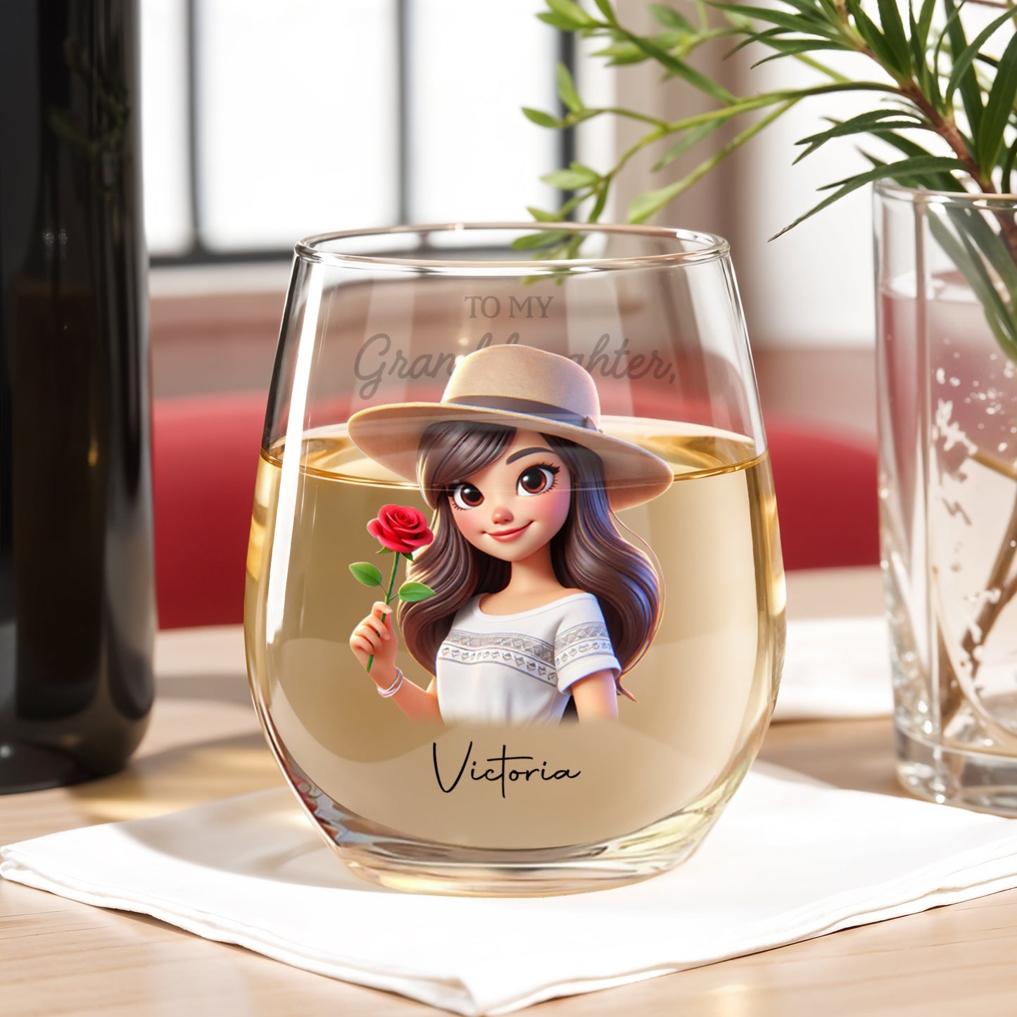 Braver, Stronger, Smarter, Loved Inspirational Quote With Girl And Rose