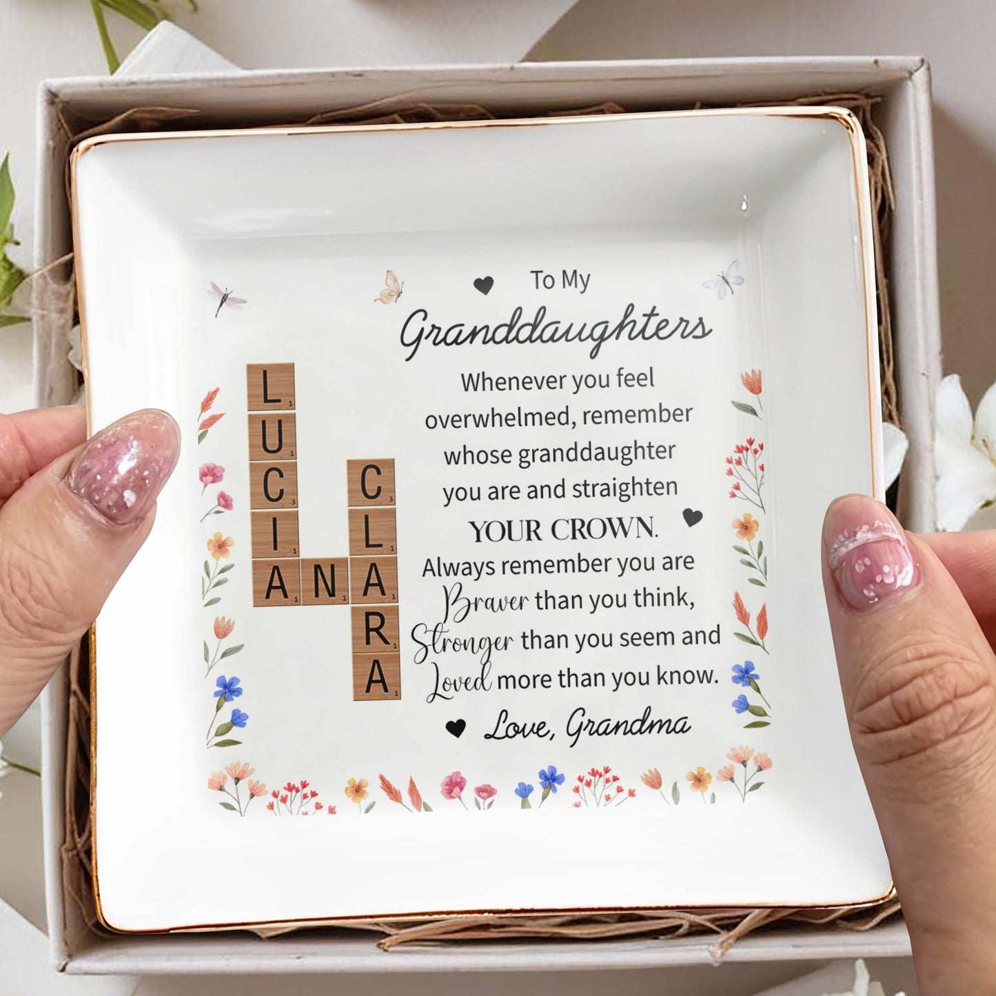 Straighten Your Crown Emotional Quote With Flowers