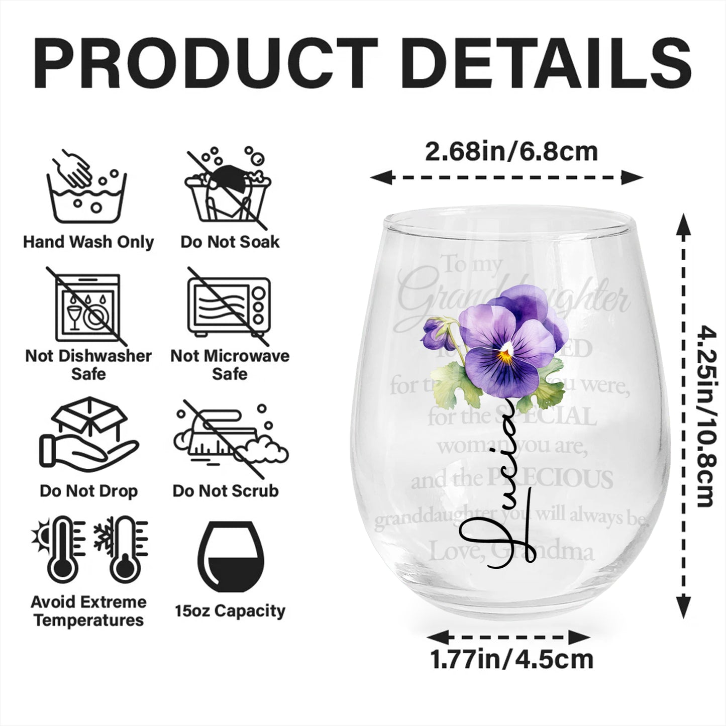 Loved Granddaughter Special Woman Precious Message