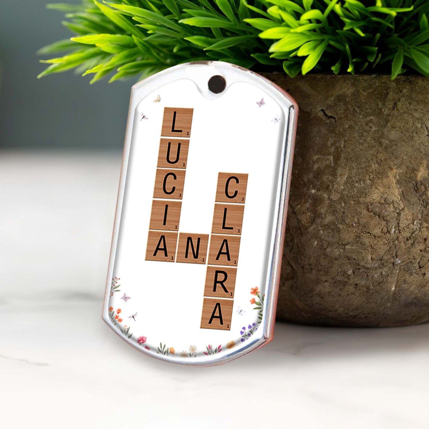 Granddaughter's Love And Blessings Keychain