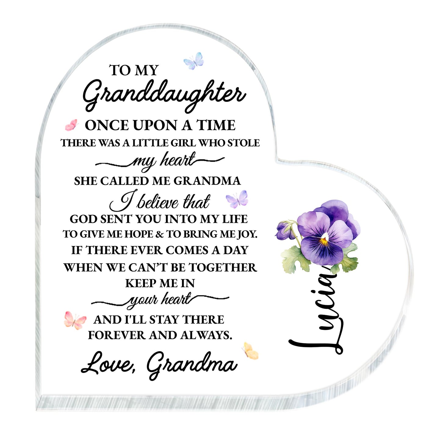 To My Granddaughter Little Girl Who Stole My Heart