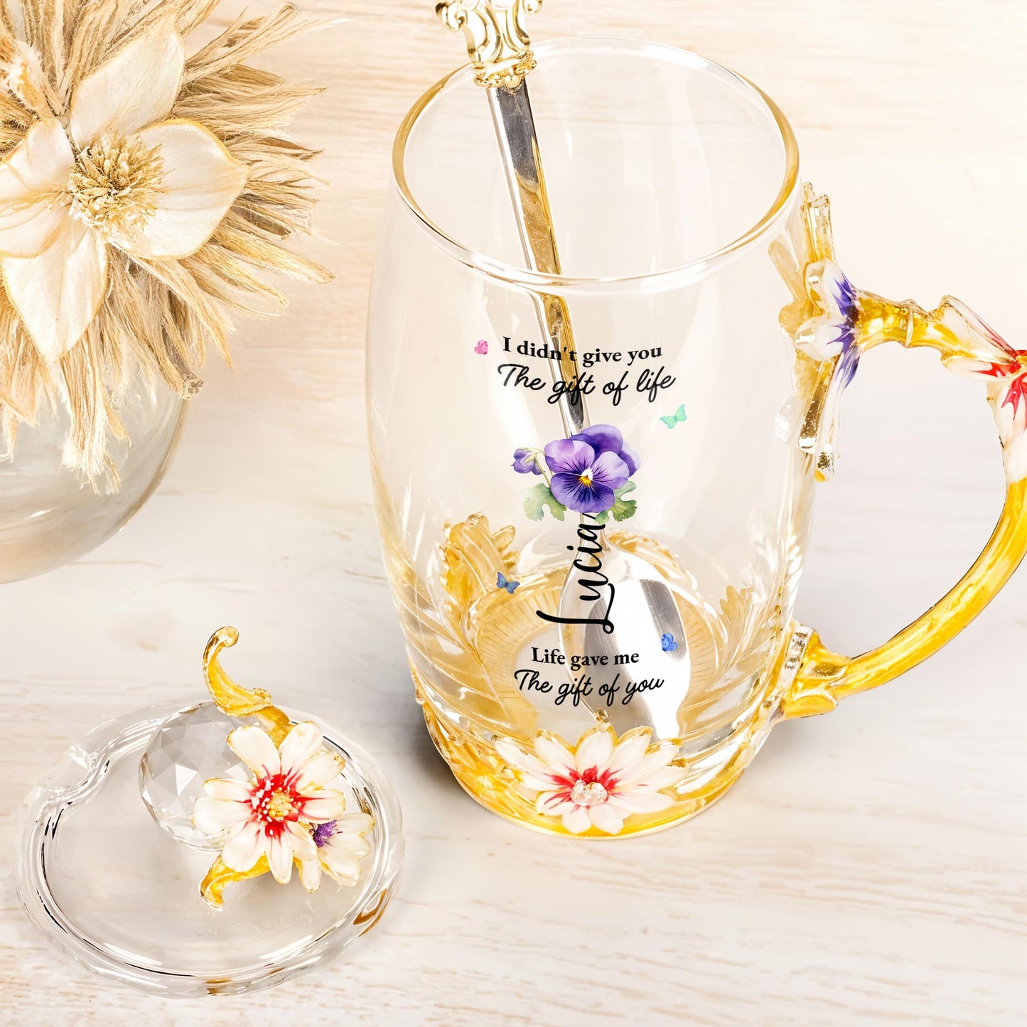 I Didn't Give You The Gift Of Life, Flowers And Butterfly