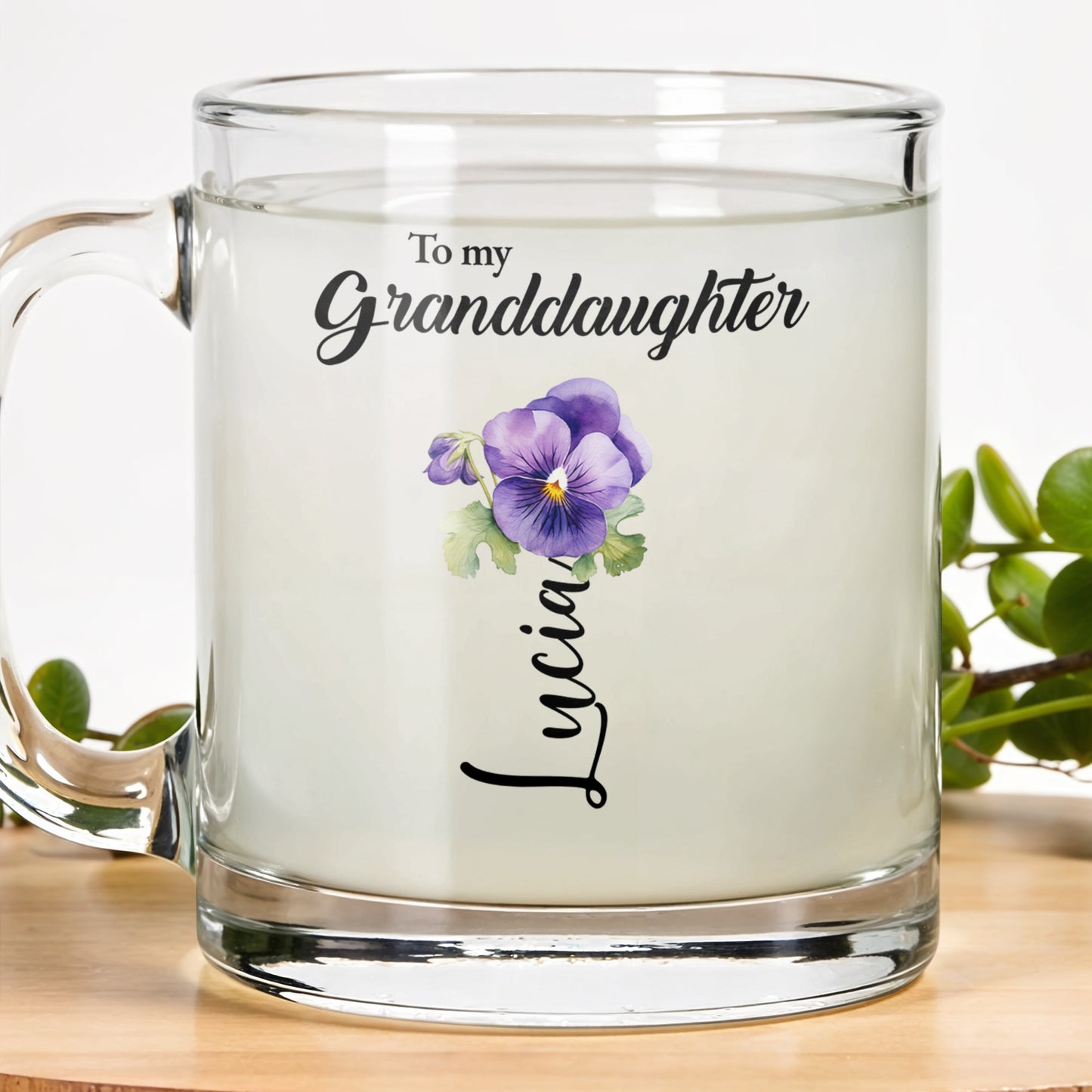 Love You, Laugh, Live, Amazing Granddaughter Floral Message