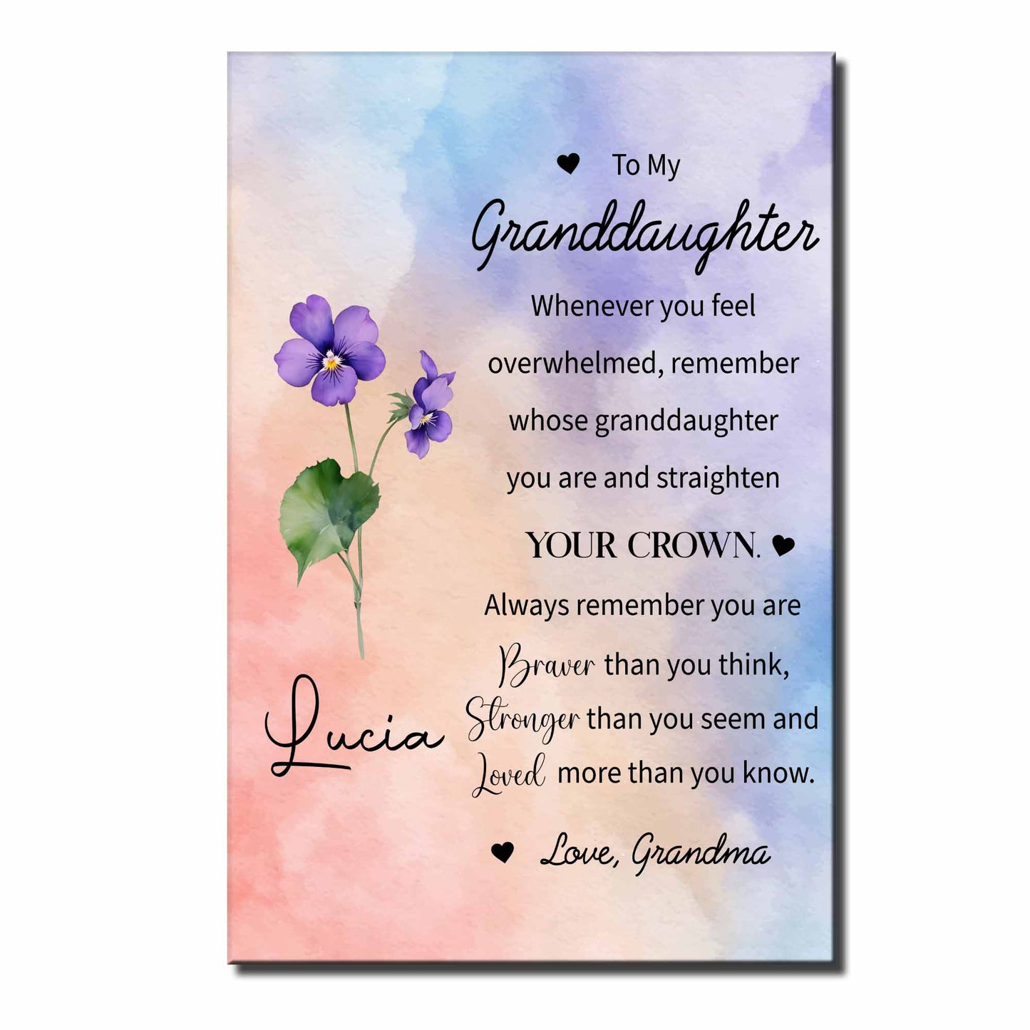 To My Granddaughter, Always Remember You Are Braver