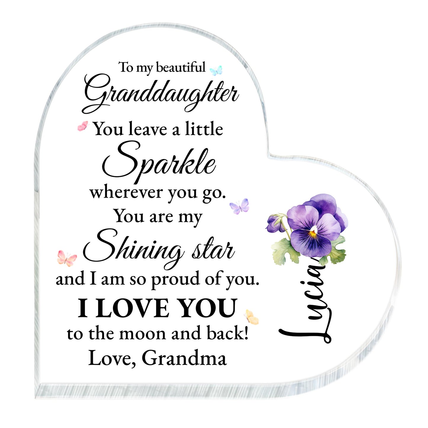 Granddaughter You Are My Shining Star Beautiful Message