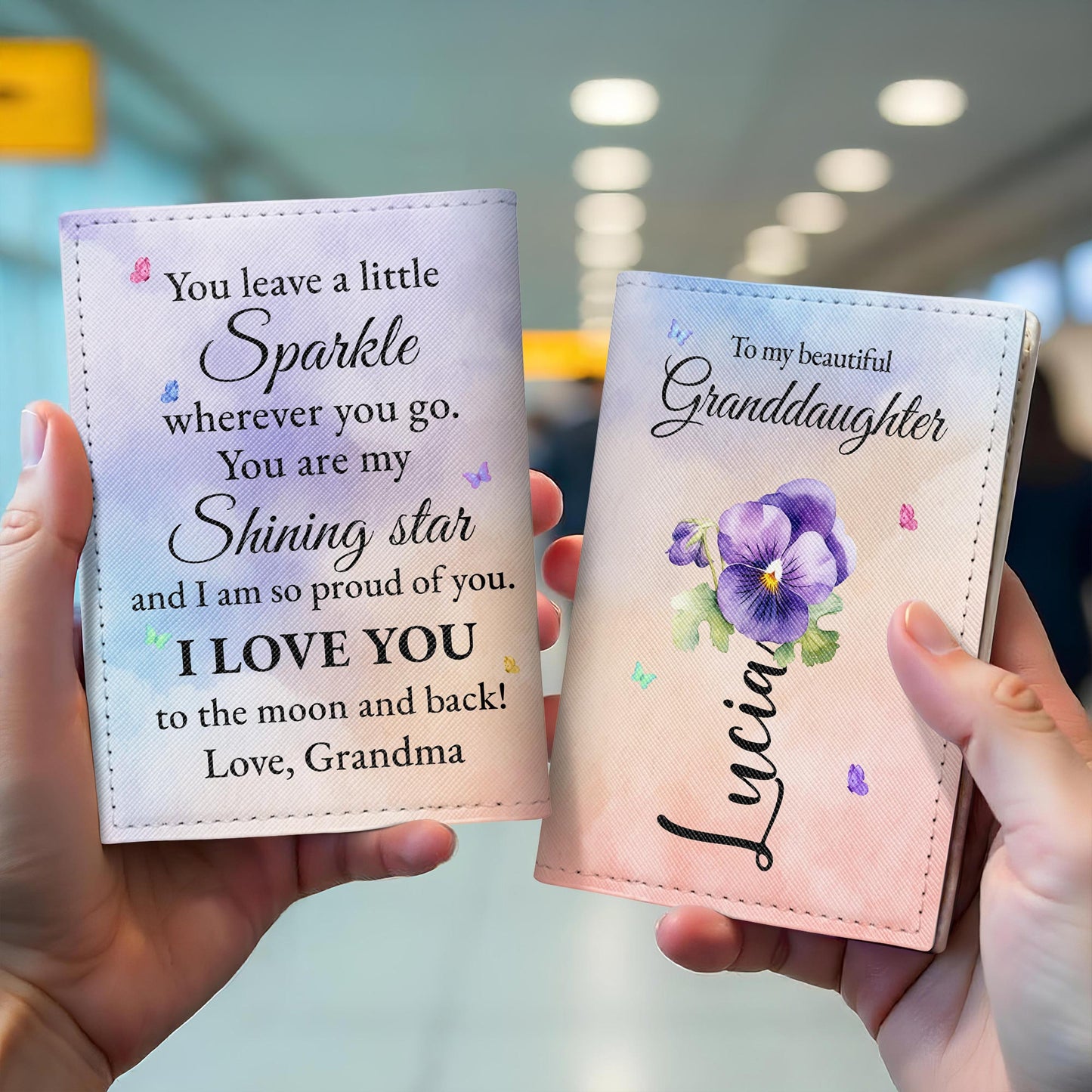 To My Beautiful Granddaughter Flowers Design