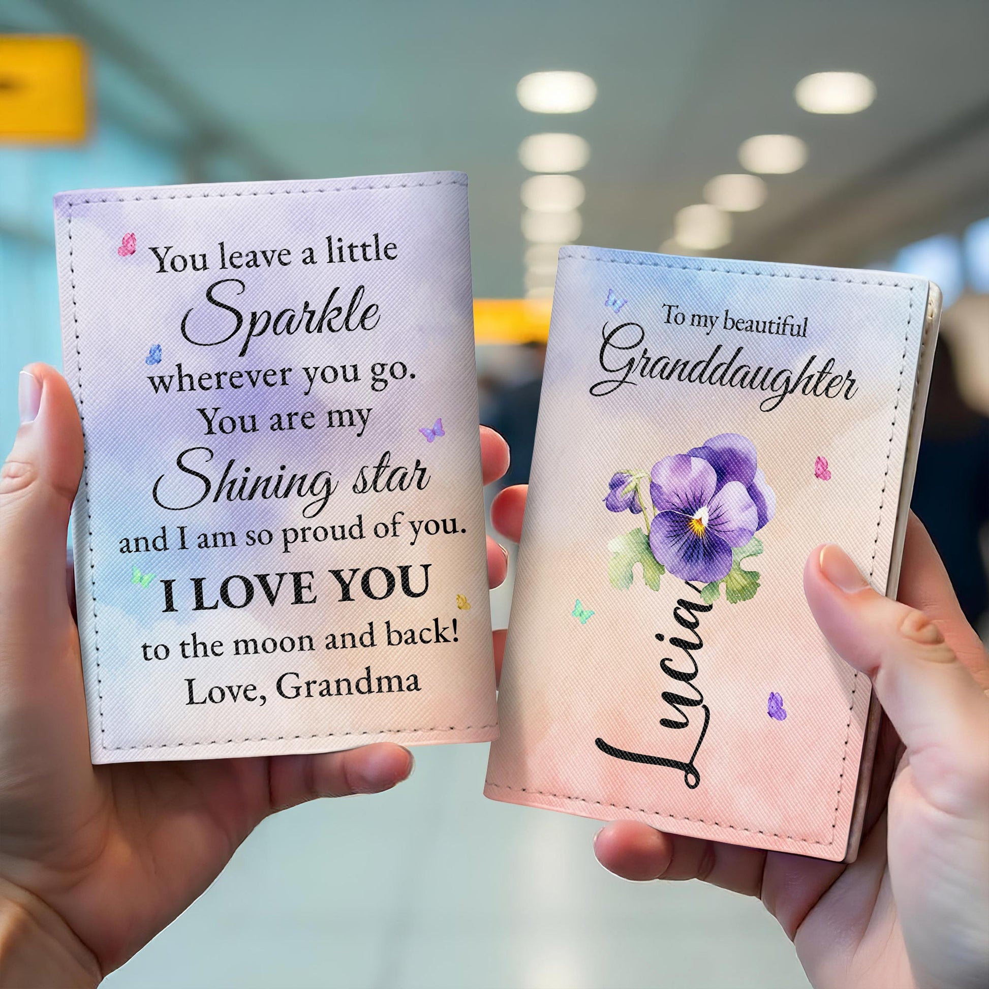 To My Beautiful Granddaughter Flowers Design