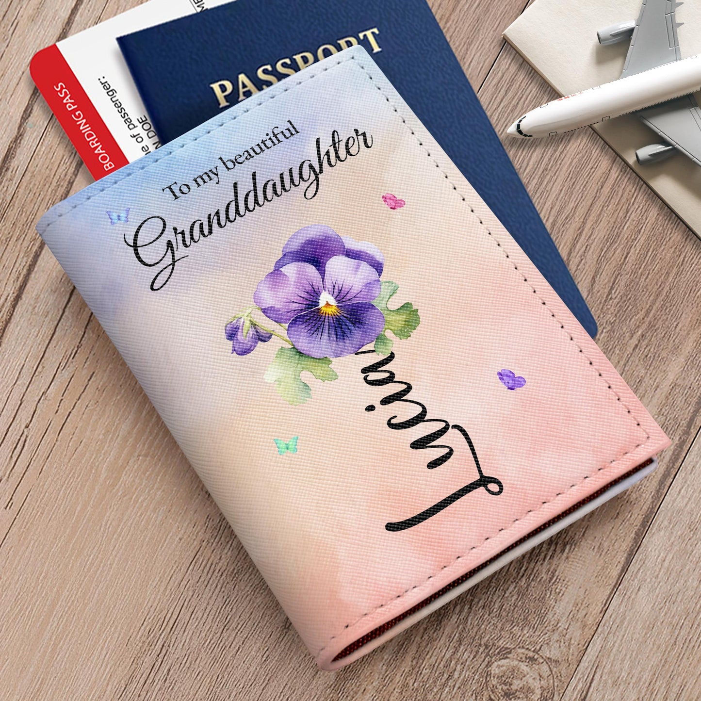 To My Beautiful Granddaughter Flowers Design