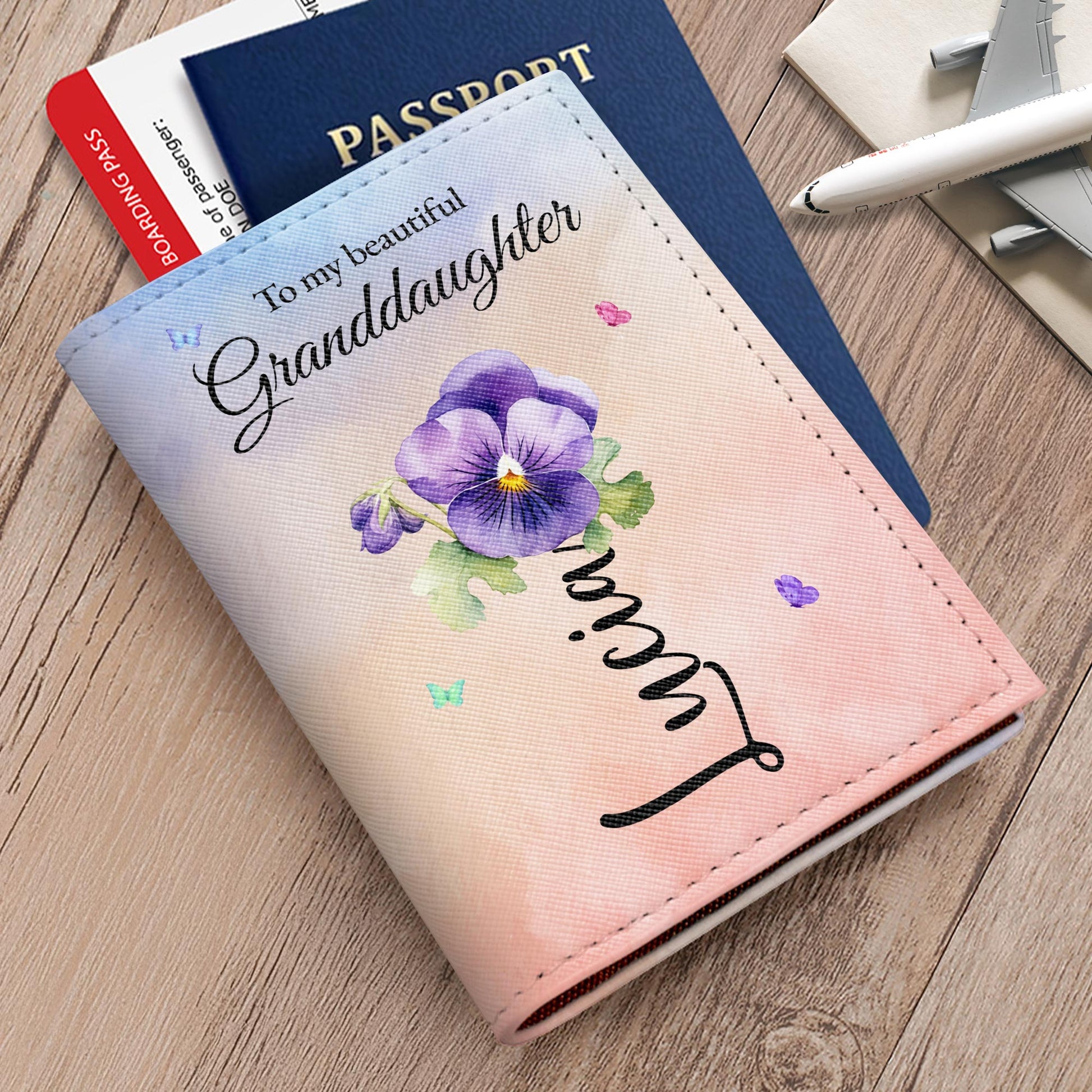 To My Beautiful Granddaughter Flowers Design