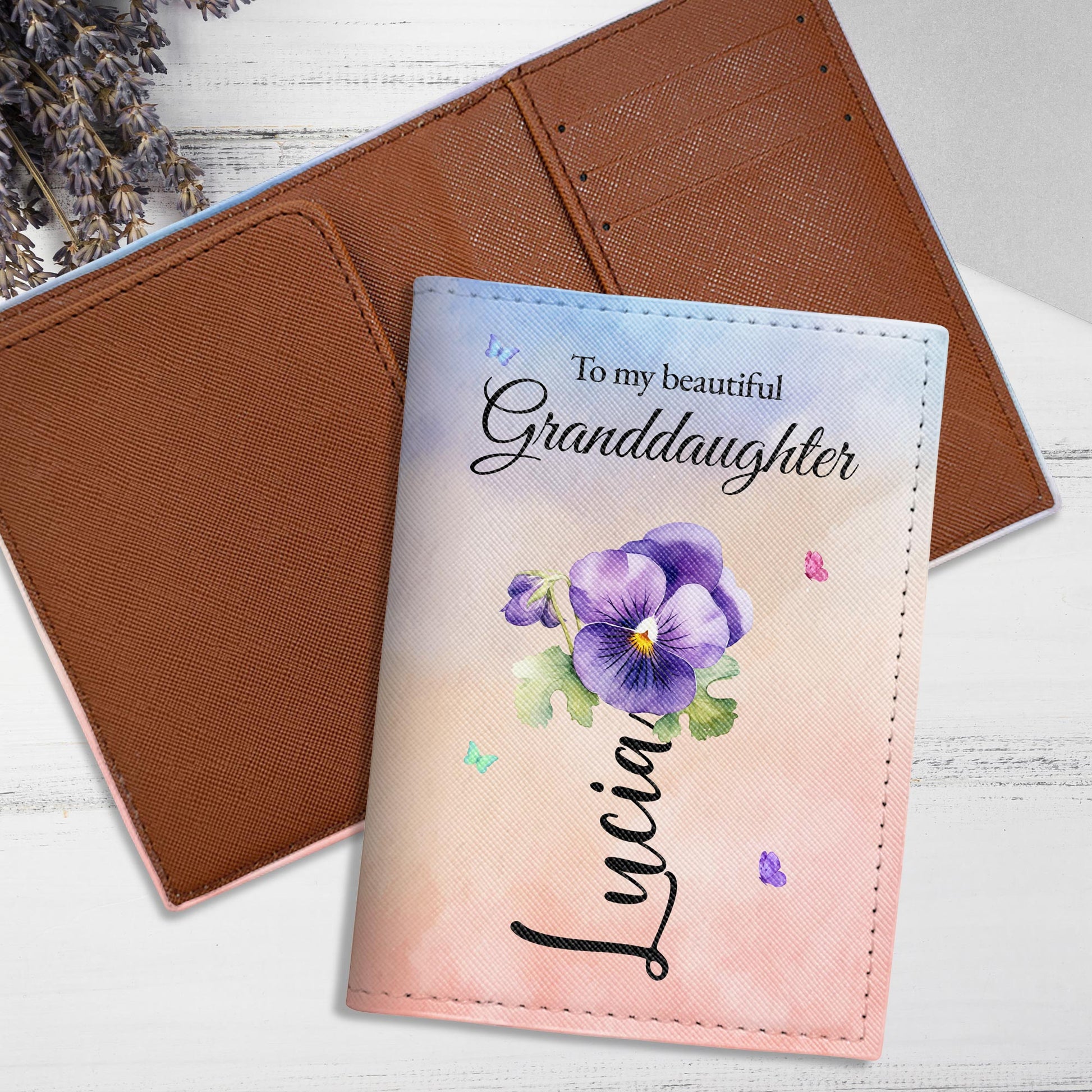 To My Beautiful Granddaughter Flowers Design