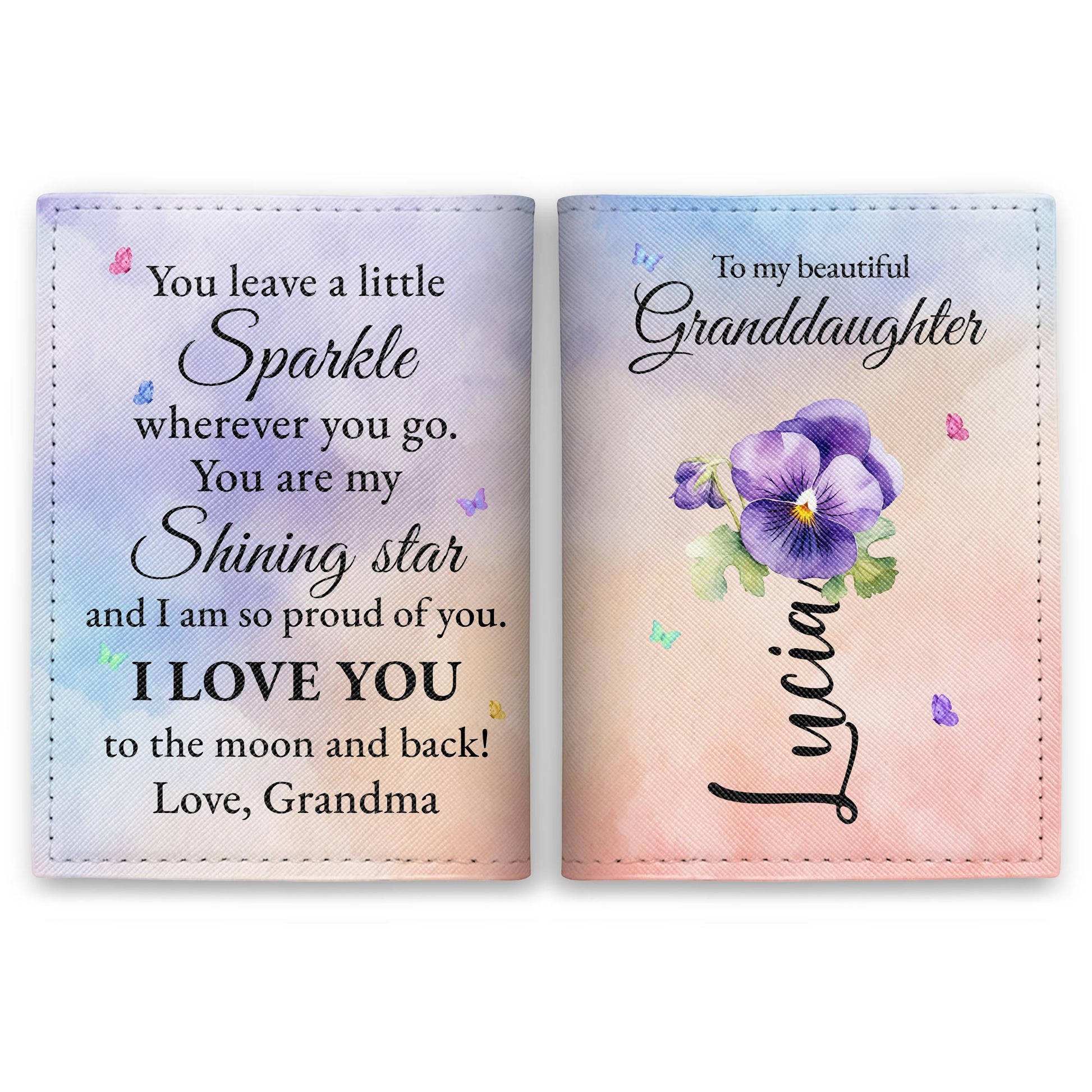 To My Beautiful Granddaughter Flowers Design