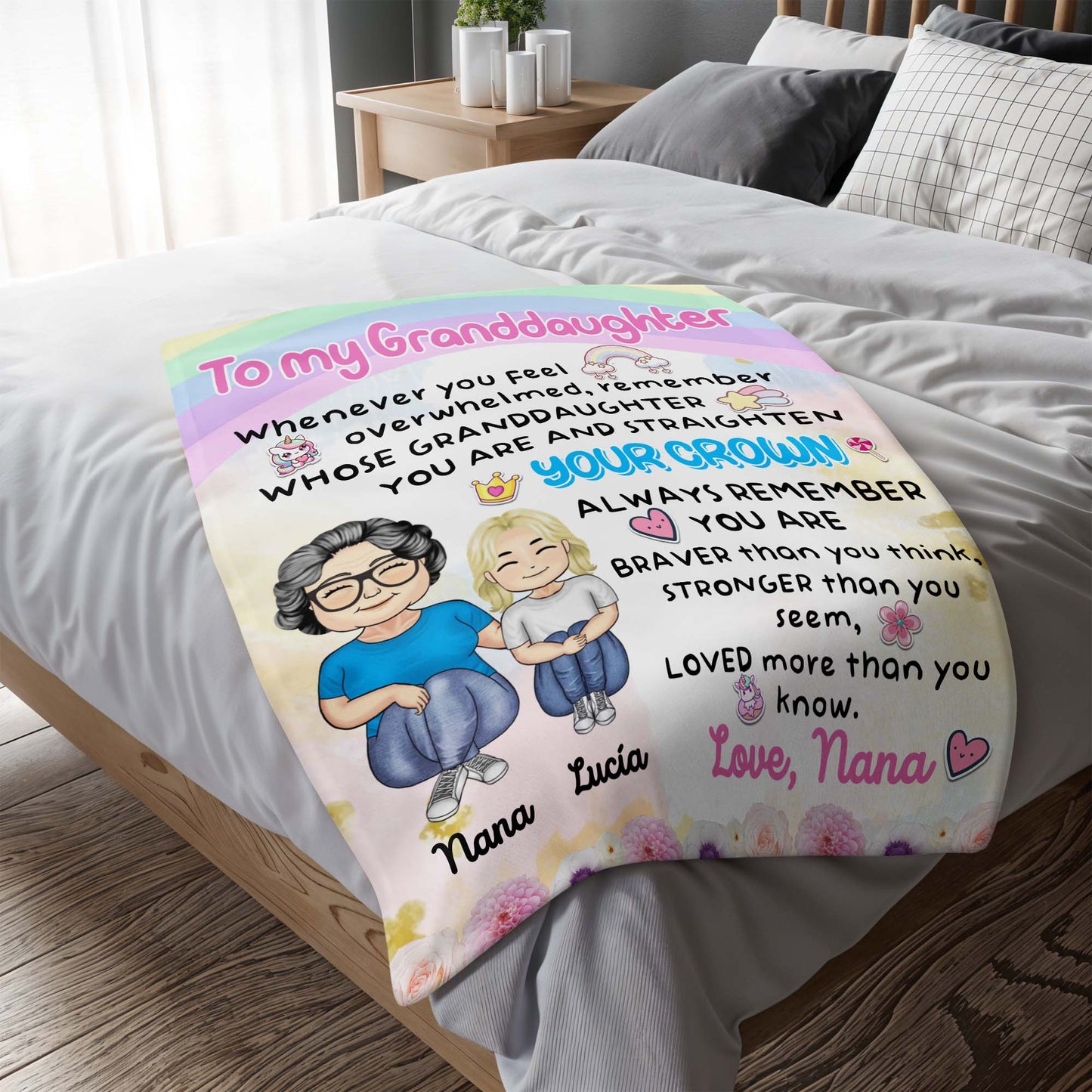 Straighten Your Crown Granddaughter Love Nana